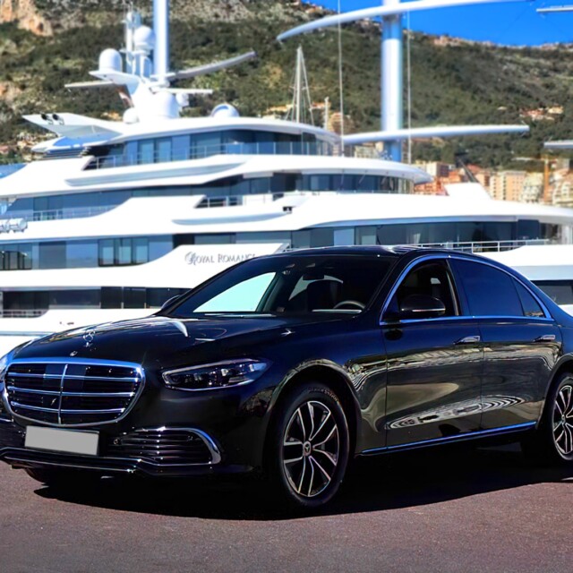 Hire Mercedes S class with driver in Monaco and Nice